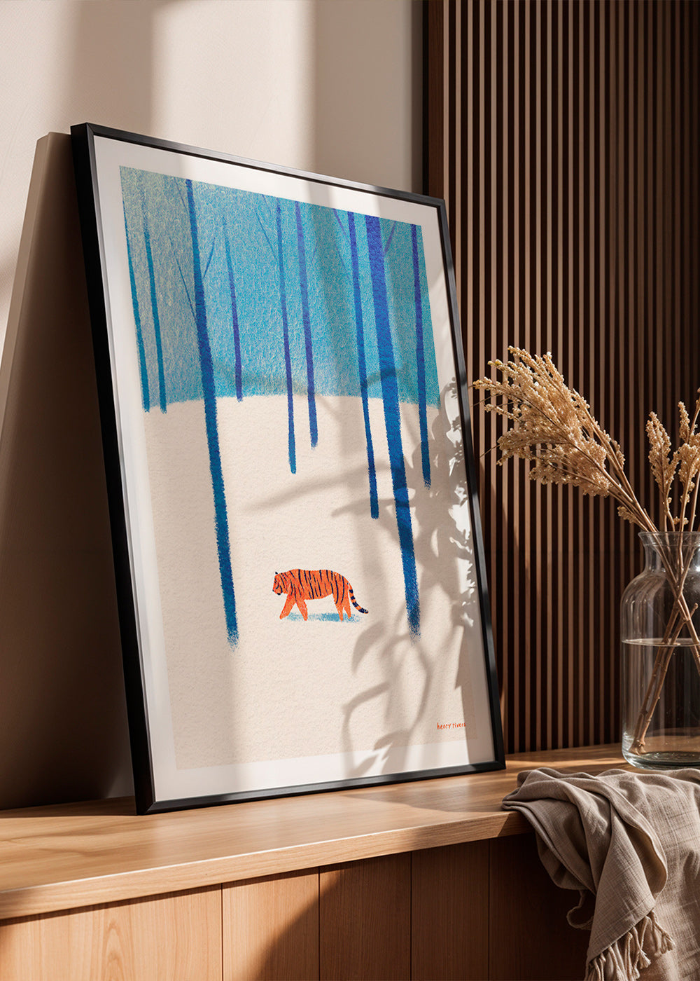 Plakat tiger i sneen – Product2