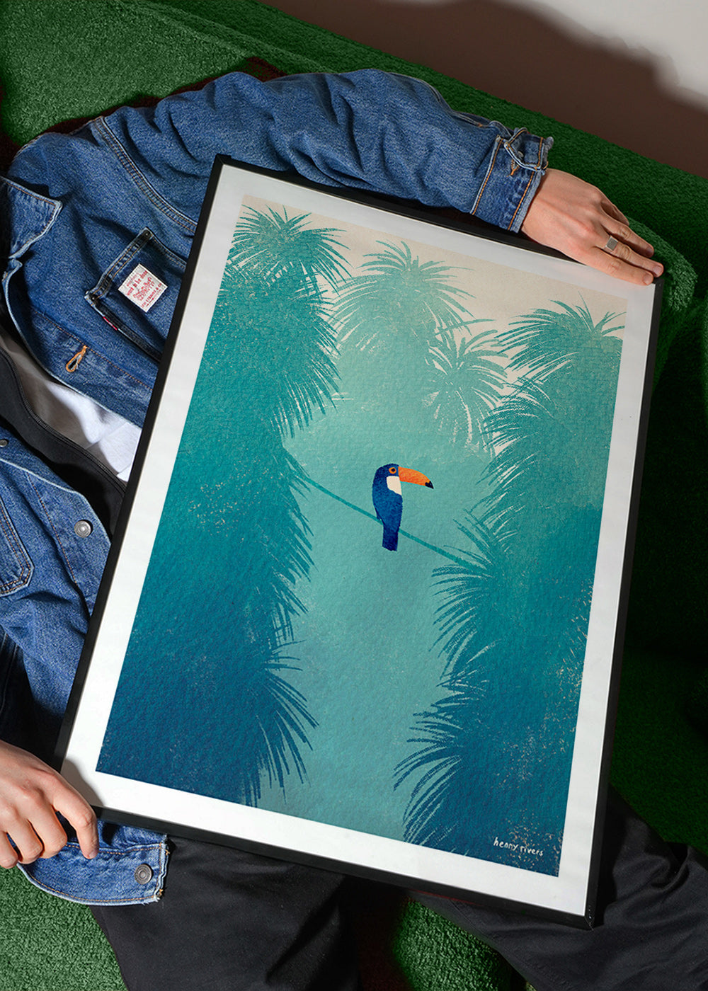Tukan på tropisk gren plakat – Product1
