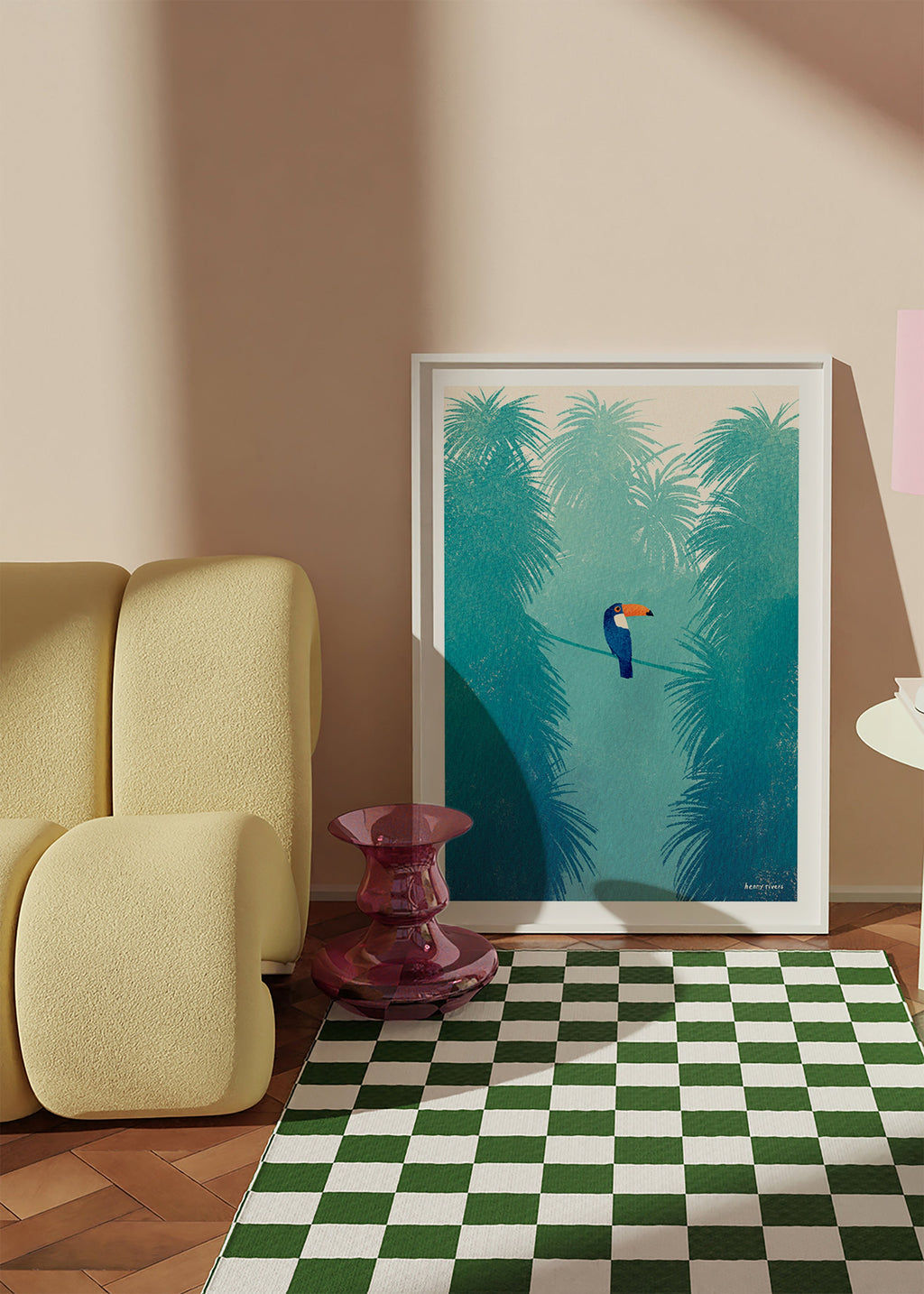 Tukan på tropisk gren plakat – Product2