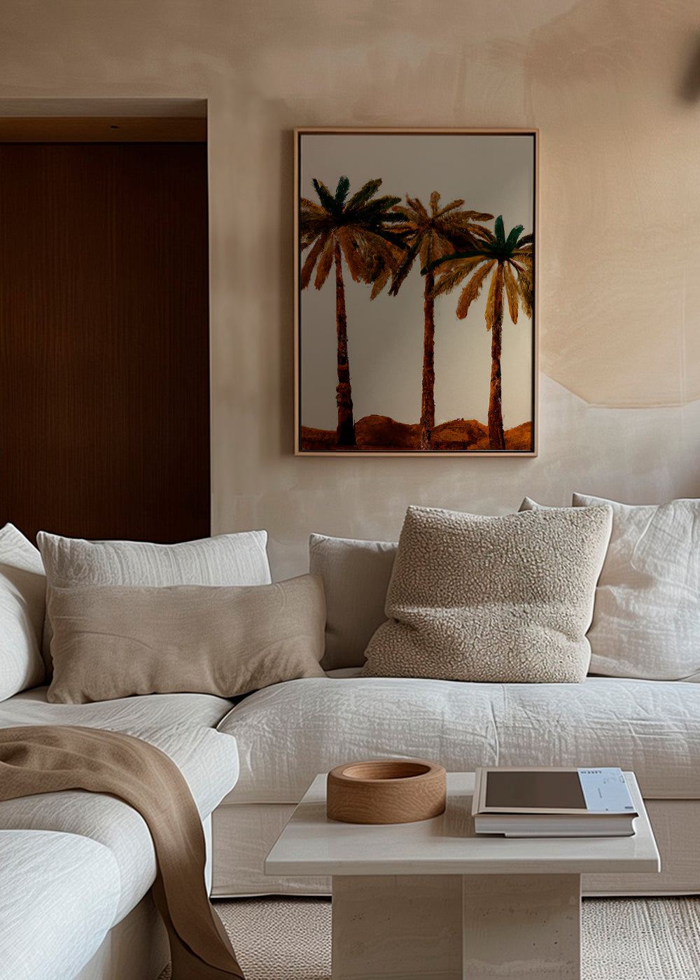 Botanisk plakat: palme-trio