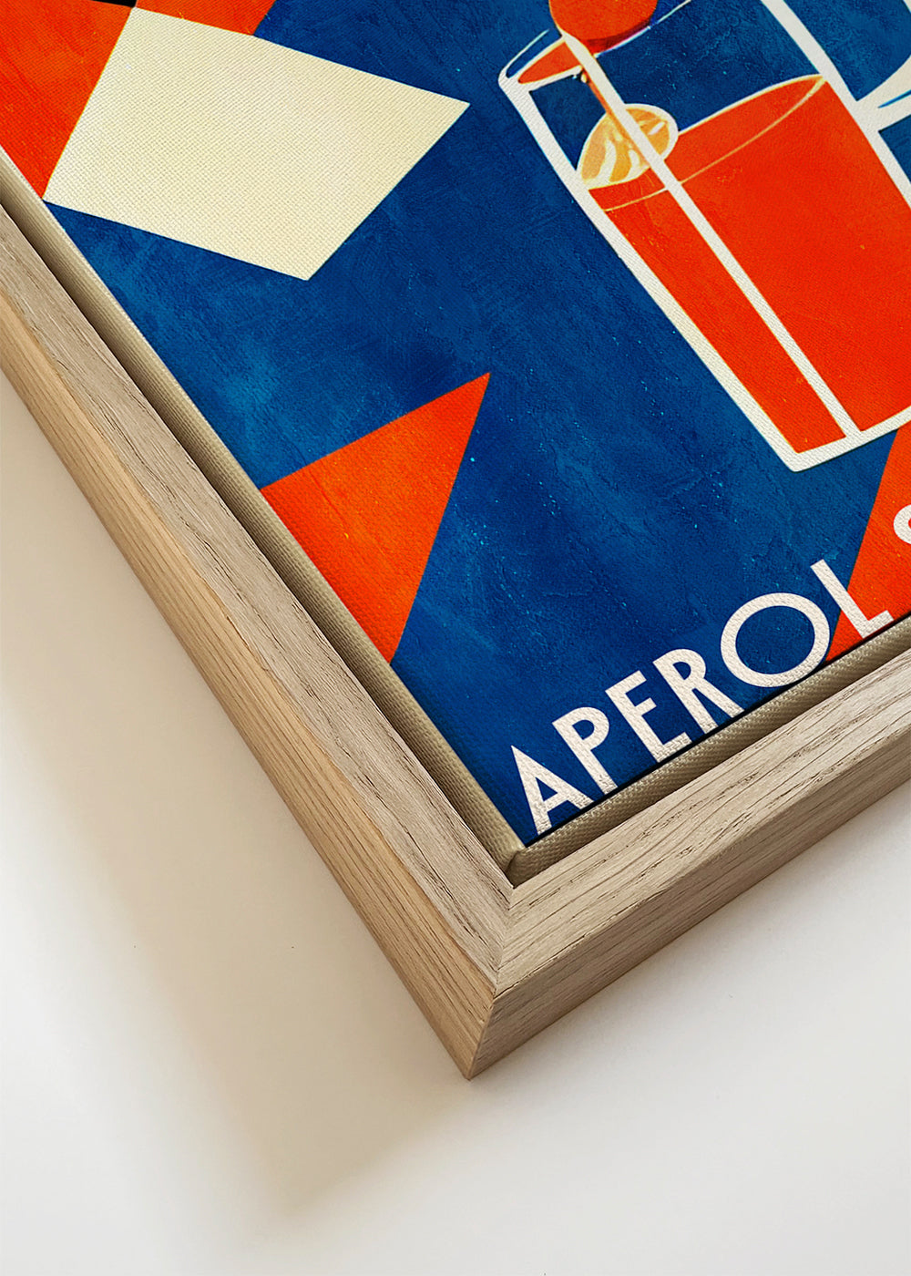Køkkenkunst Aperol Spritz geometrisk plakat
