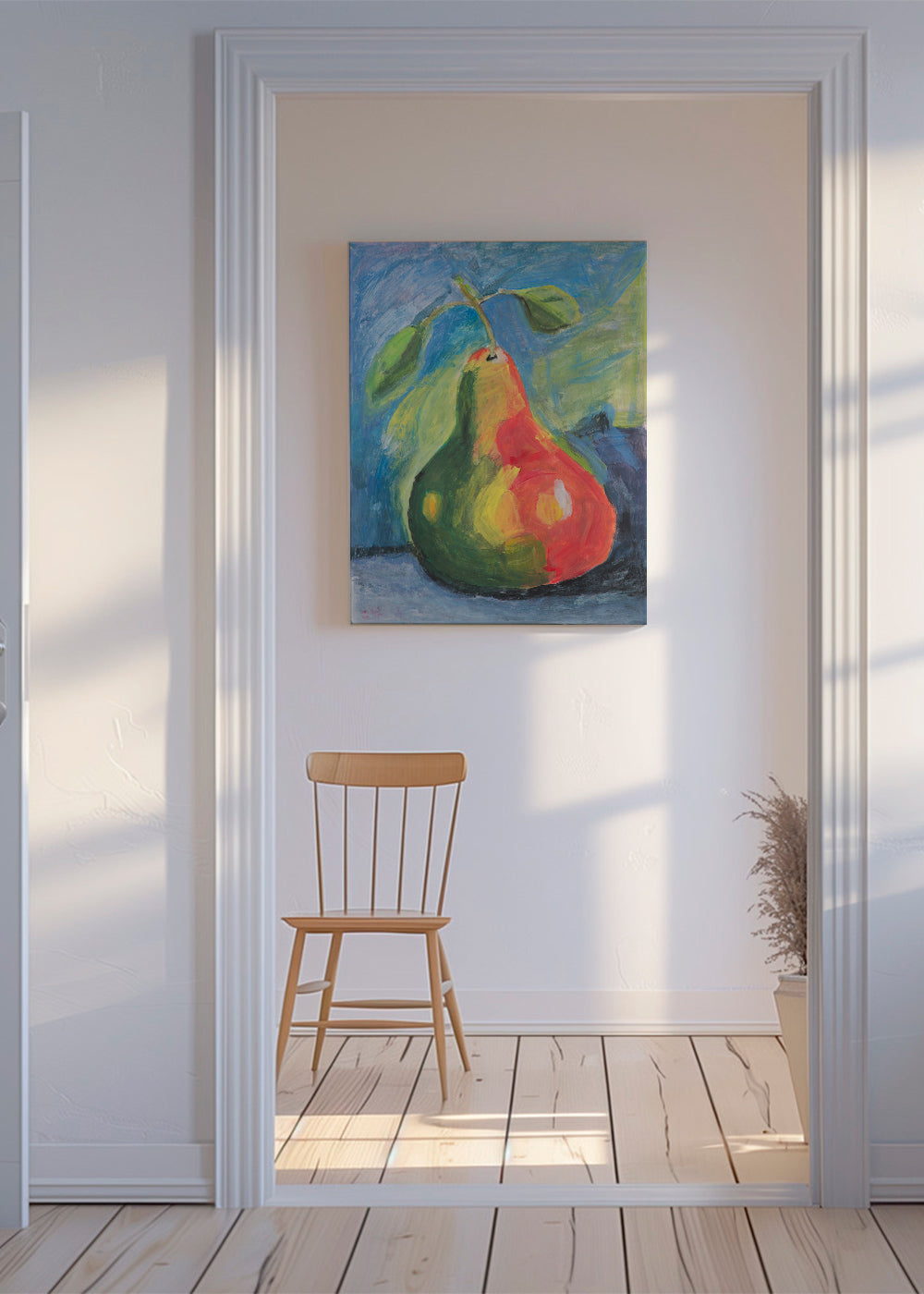 Køkkenkunst med malet pære