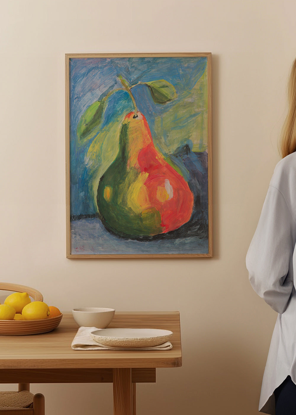 Køkkenkunst med malet pære