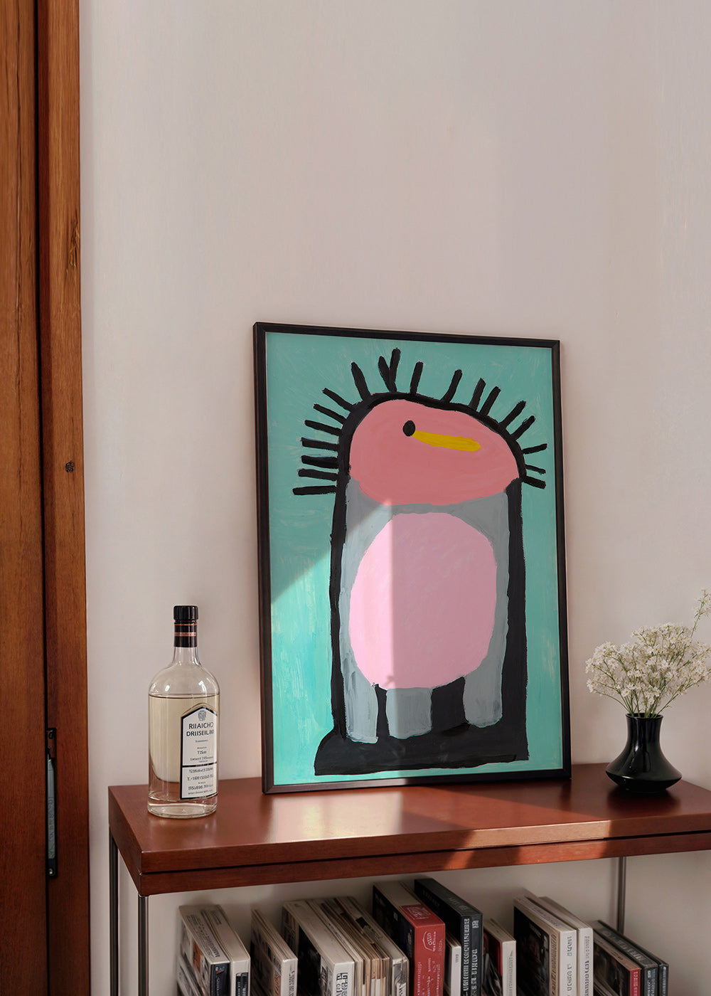 Børneplakat lyserød pingvin charmerende – Product3