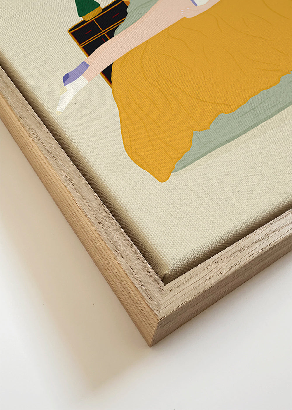 Illustration af person liggende i seng