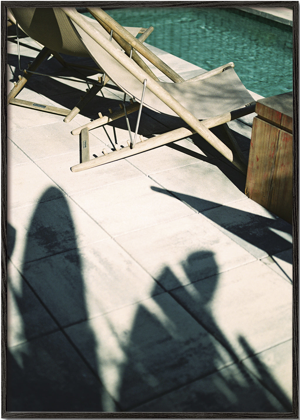 Poolfotografi med skulpturelle skygger
