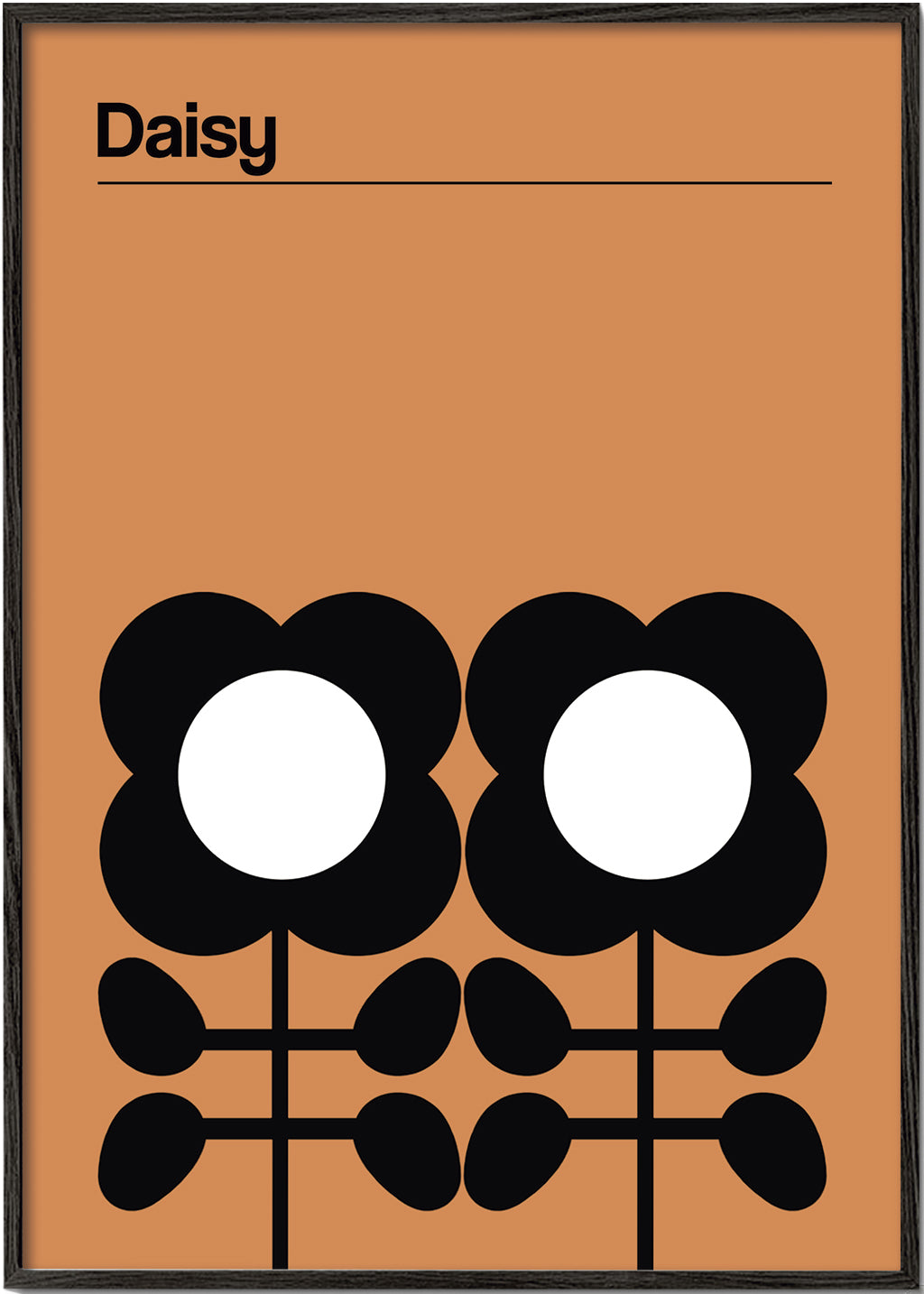 Botanisk plakat Daisy minimalist