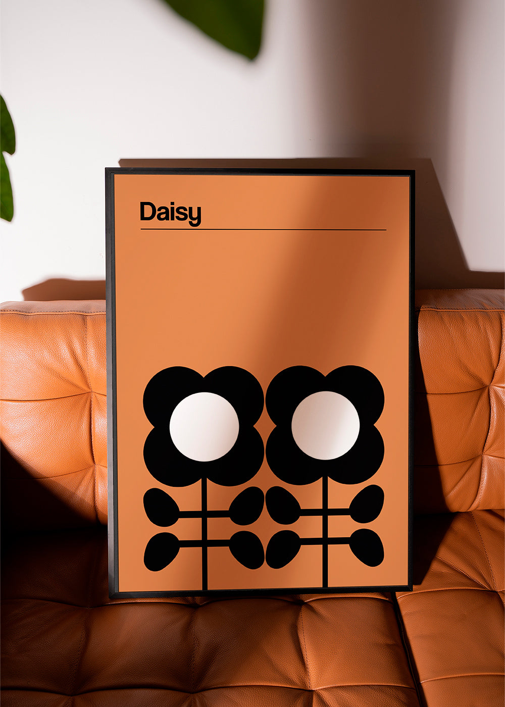 Botanisk plakat Daisy minimalist