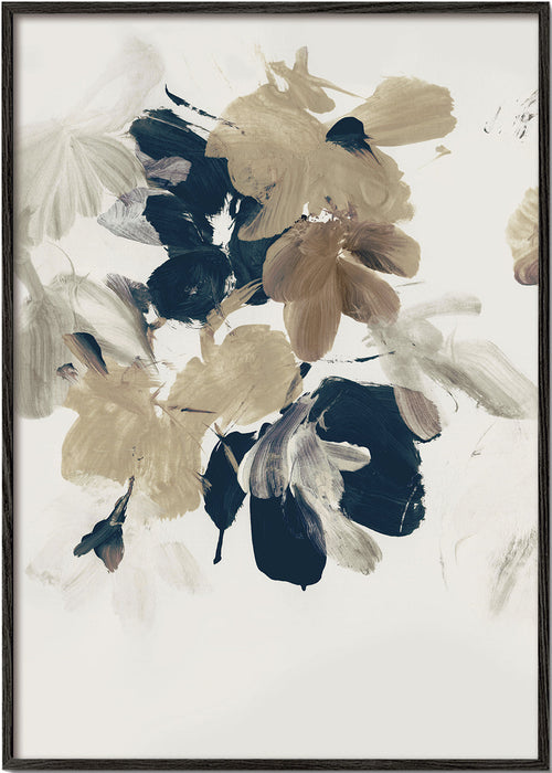 Botanisk plakat bløde penselblomster