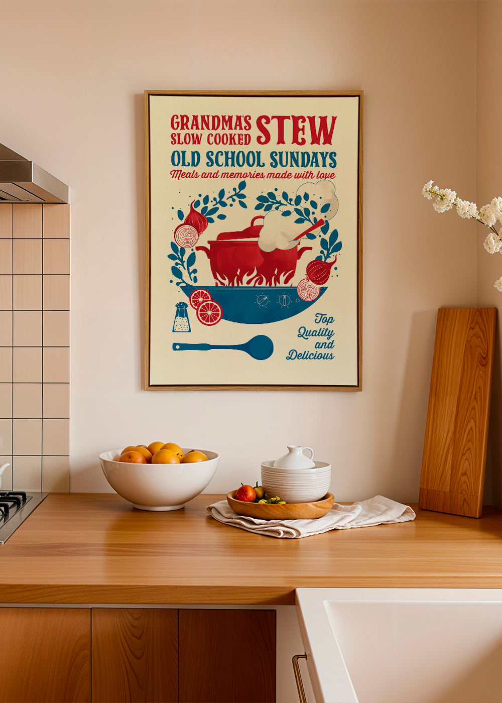 Køkkenkunst med retro gryde