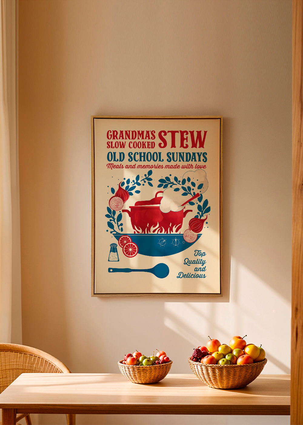 Køkkenkunst med retro gryde