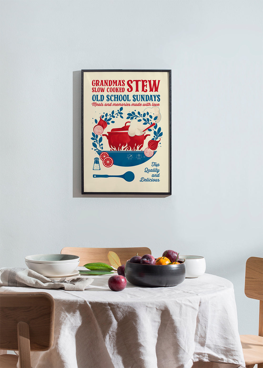 Køkkenkunst med retro gryde