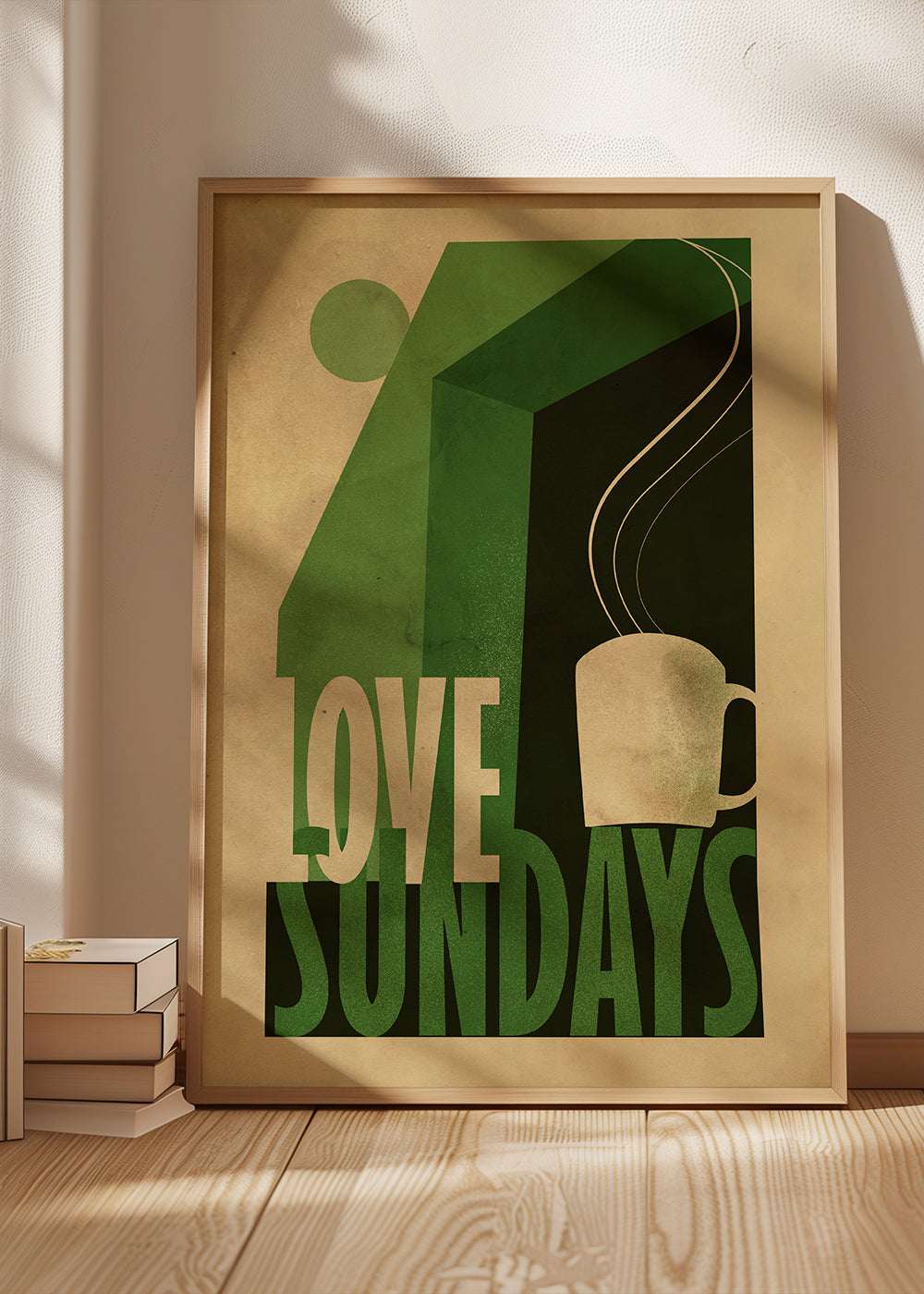 Køkkenkunst Love Sundays med dampende kop