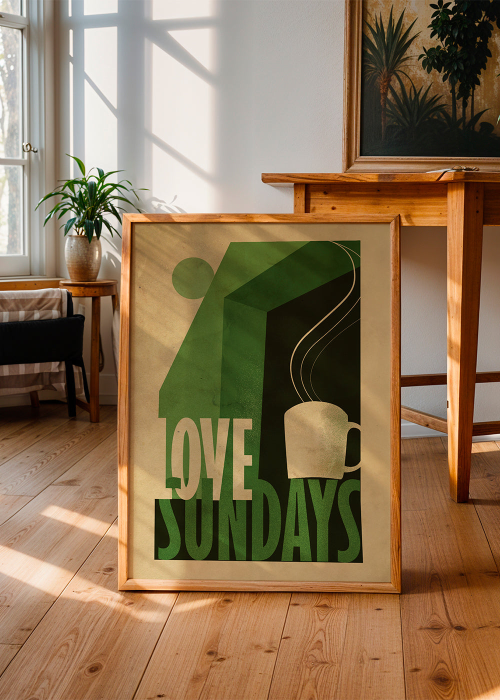 Køkkenkunst Love Sundays med dampende kop