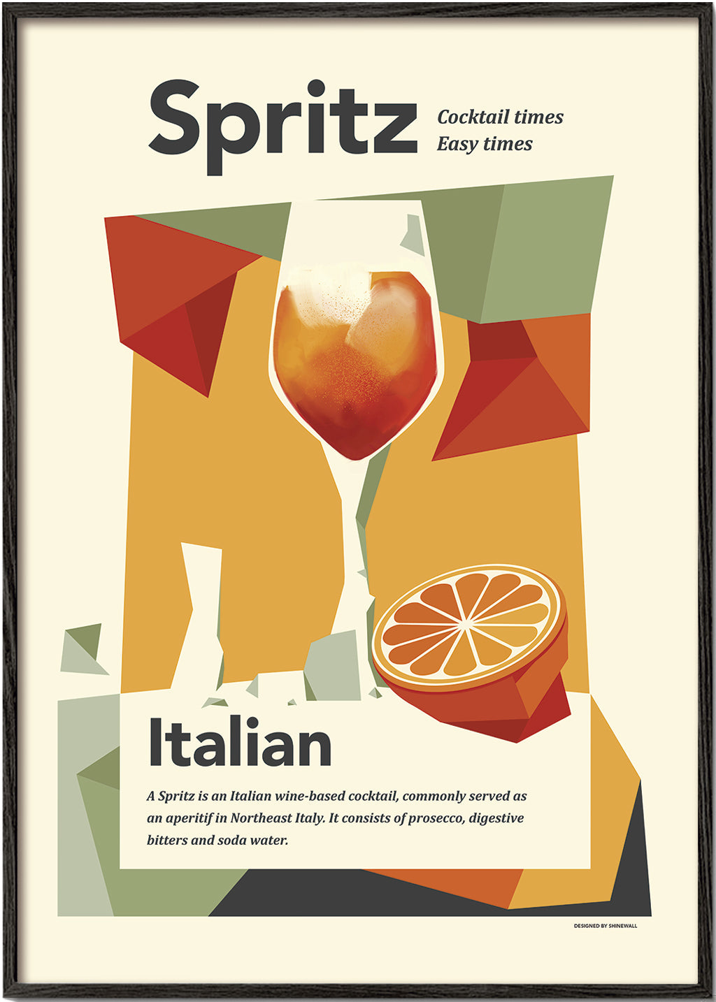 Køkkenkunst Spritz italiensk vintage plakat
