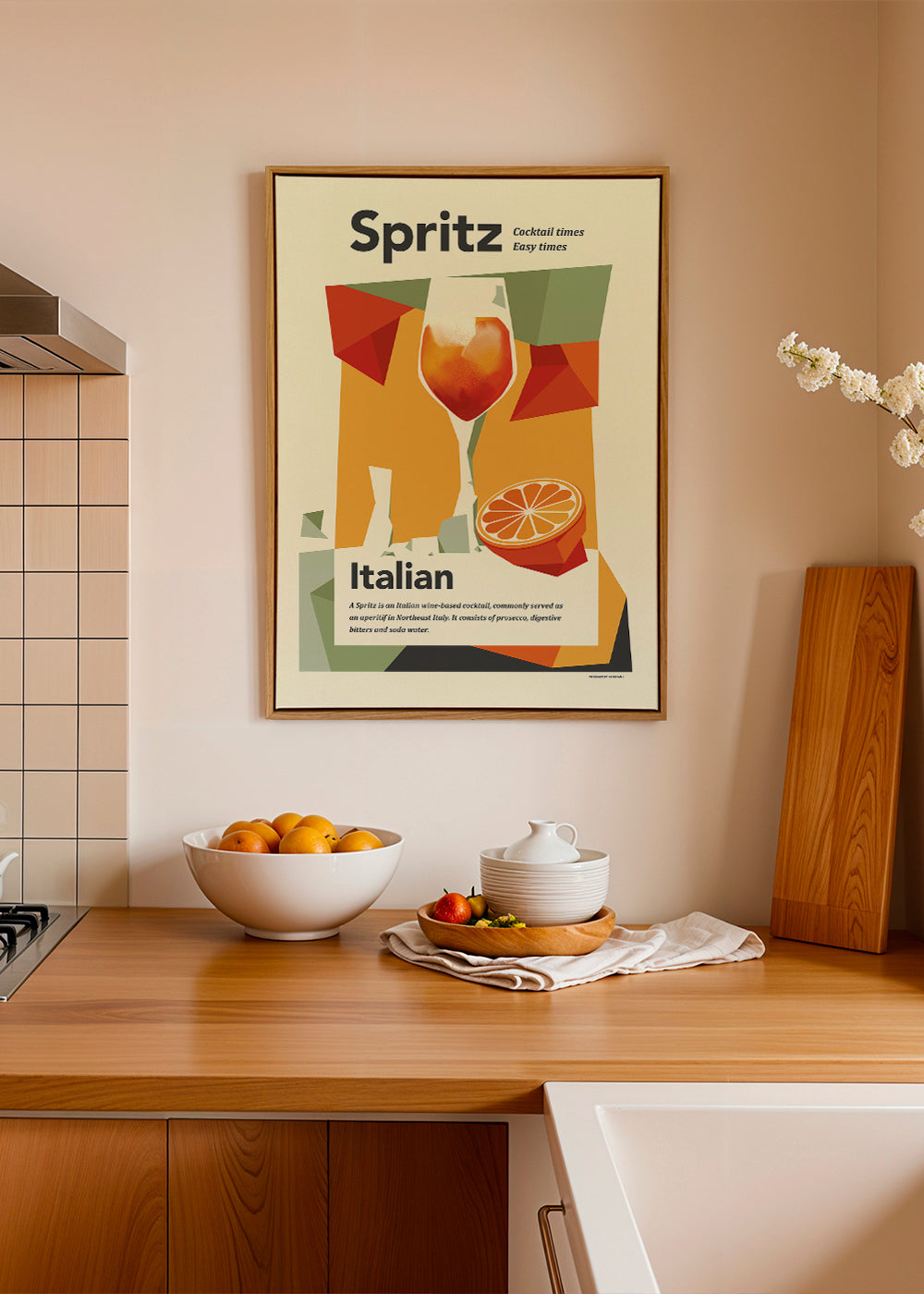 Køkkenkunst Spritz italiensk vintage plakat