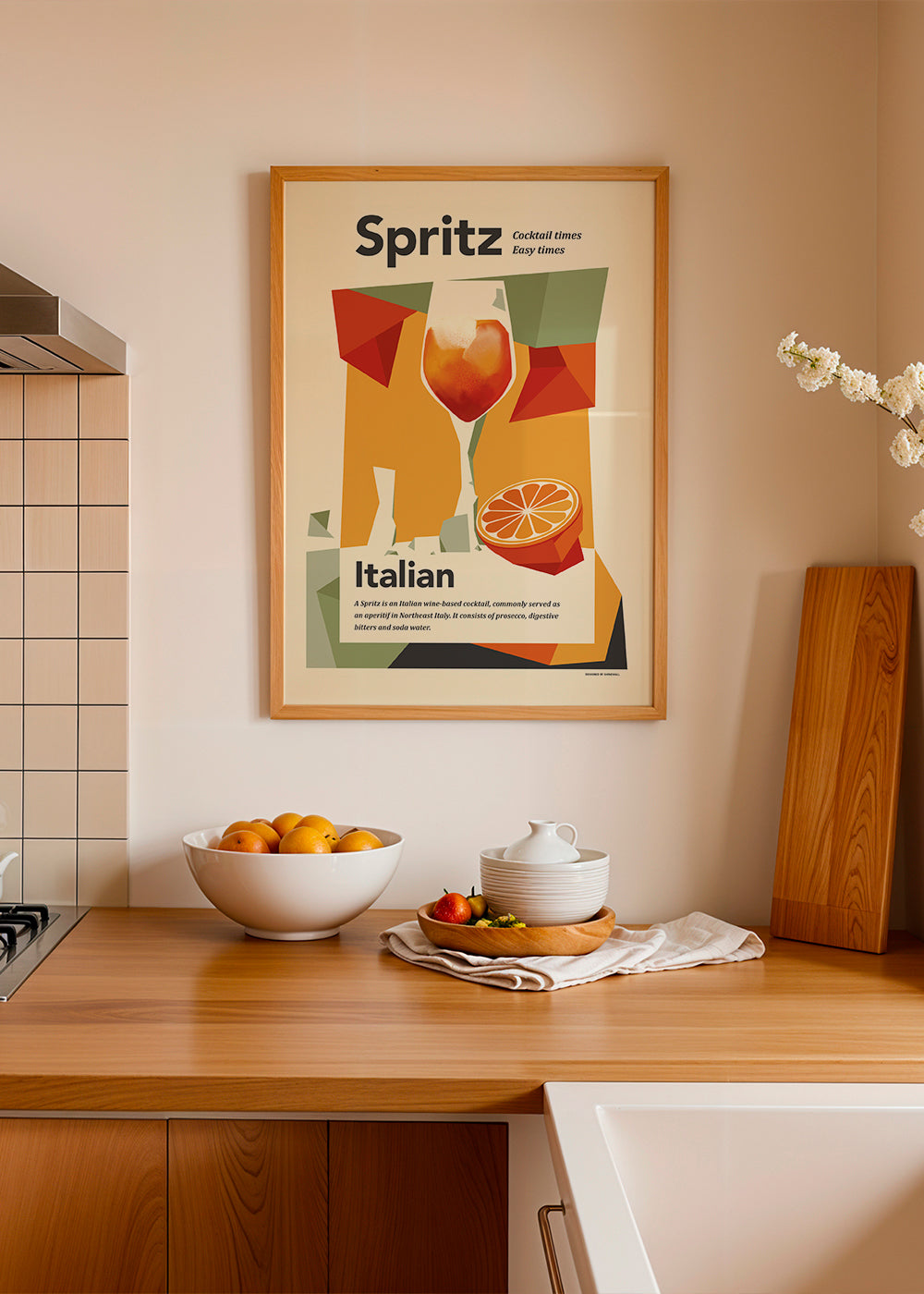 Køkkenkunst Spritz italiensk vintage plakat
