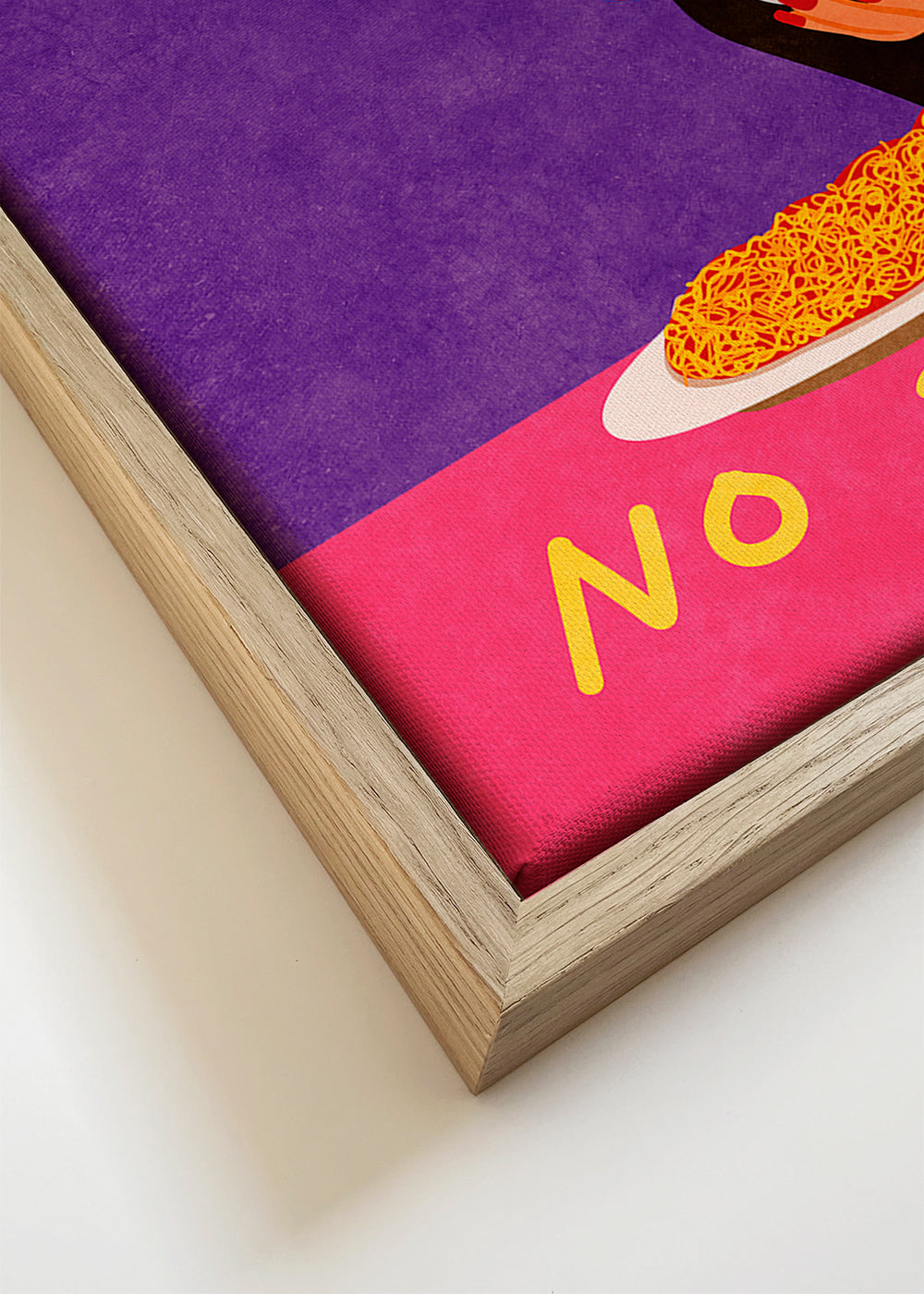 Køkkenkunst pop-illustration: kvinde spiser spaghetti