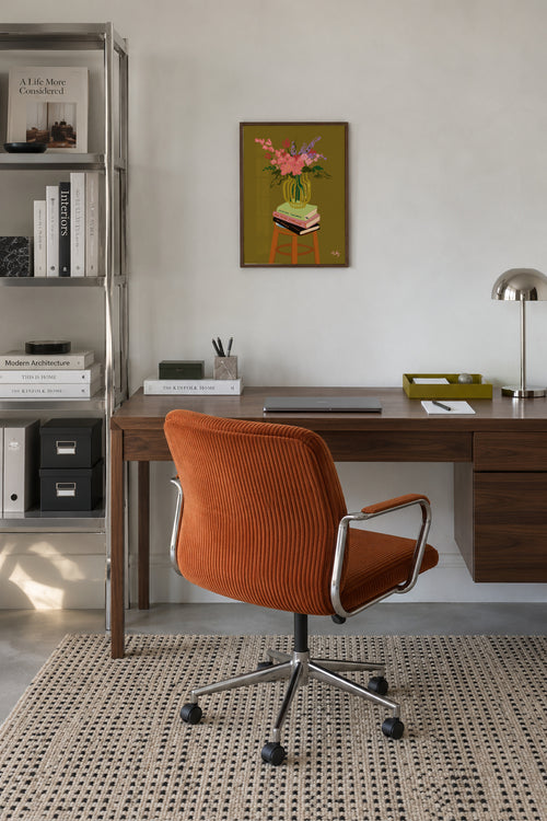 Floral Vase - Framed poster in an interior