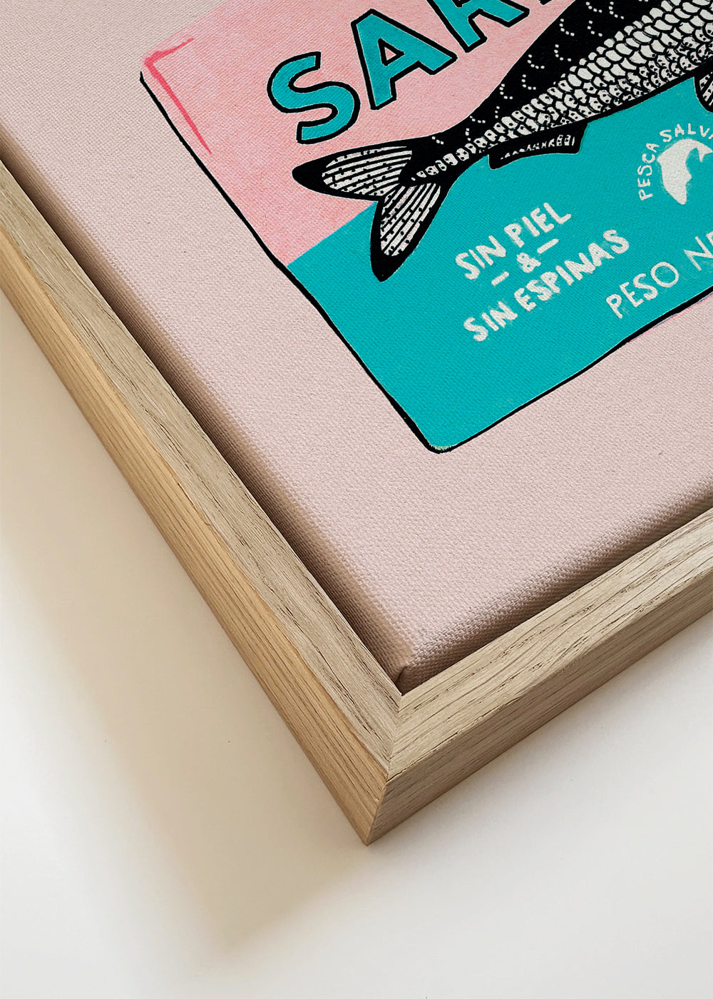 Køkkenkunst Sardiner retro etiket