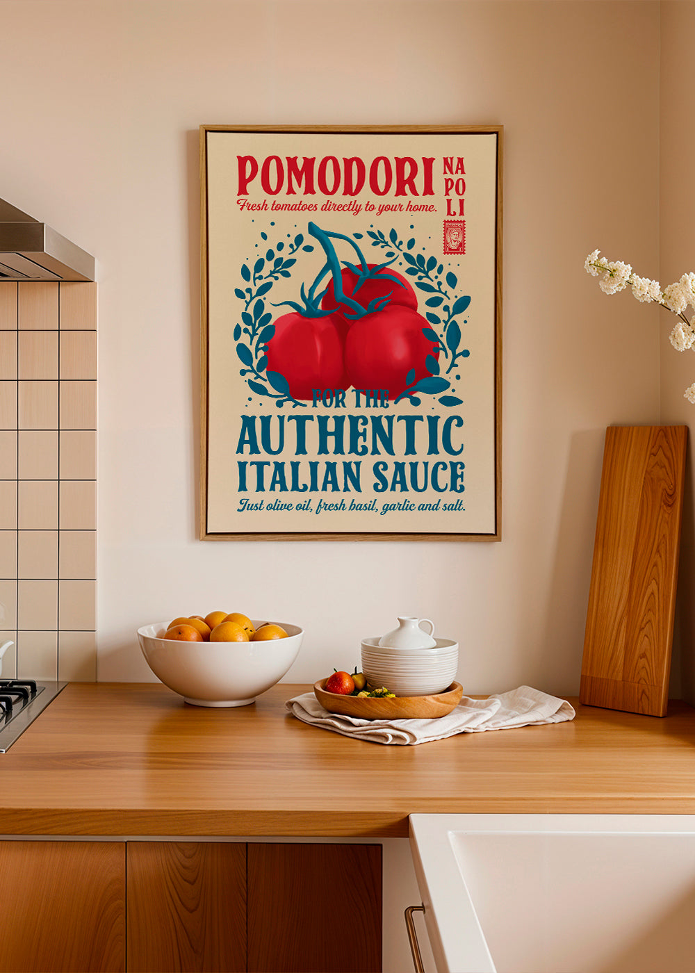 Køkkenkunst Pomodori røde tomater