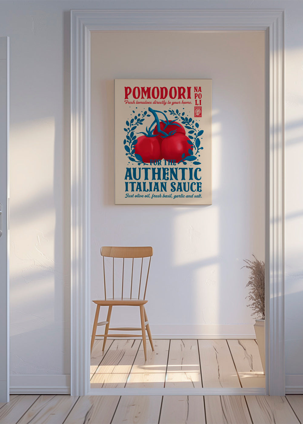 Køkkenkunst Pomodori røde tomater
