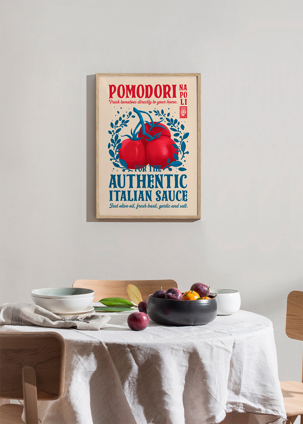 Køkkenkunst Pomodori røde tomater