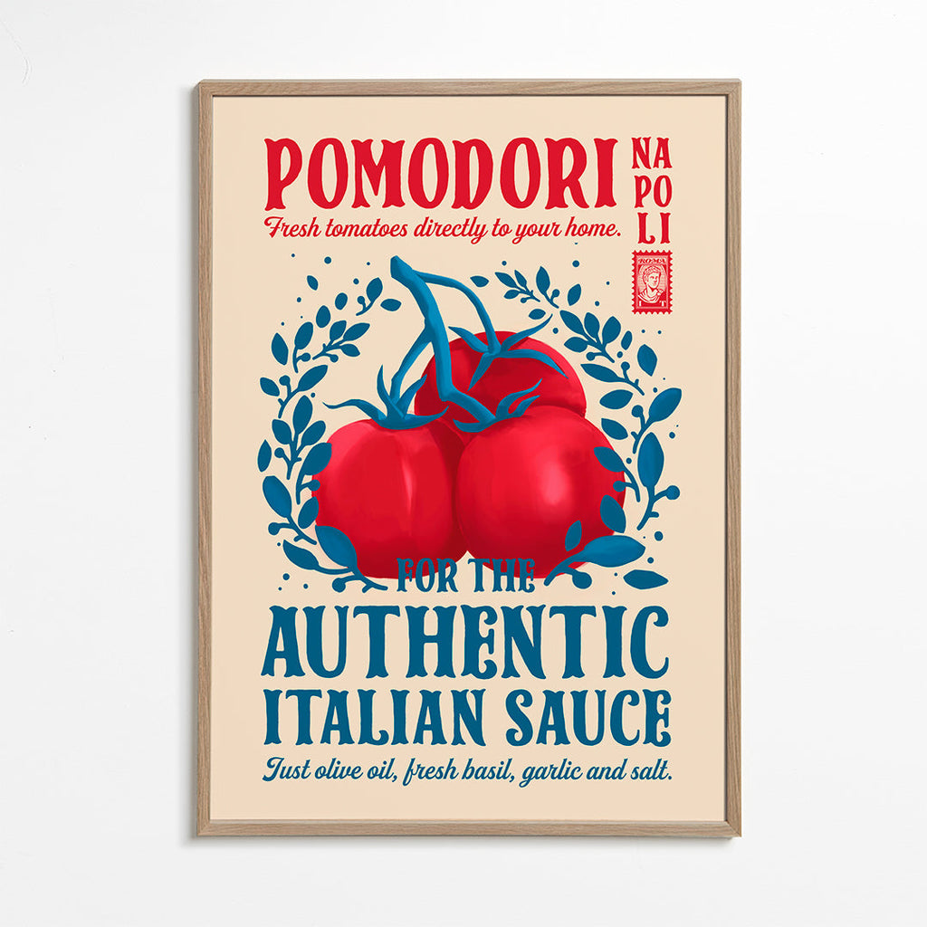 Køkkenkunst Pomodori røde tomater