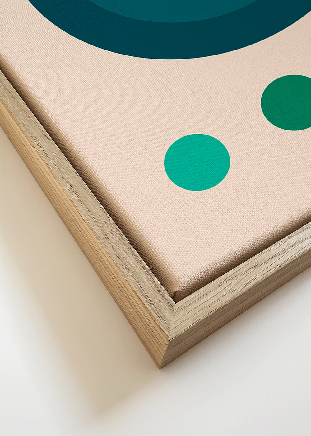 Geometrisk plakat Bauhaus med koncentriske cirkler