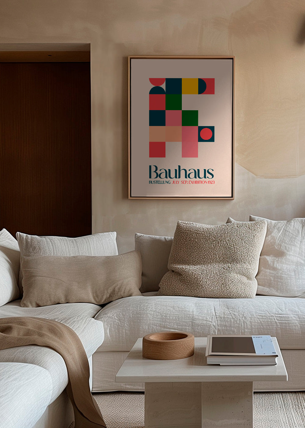 Vintage plakat Bauhaus geometrisk 1923