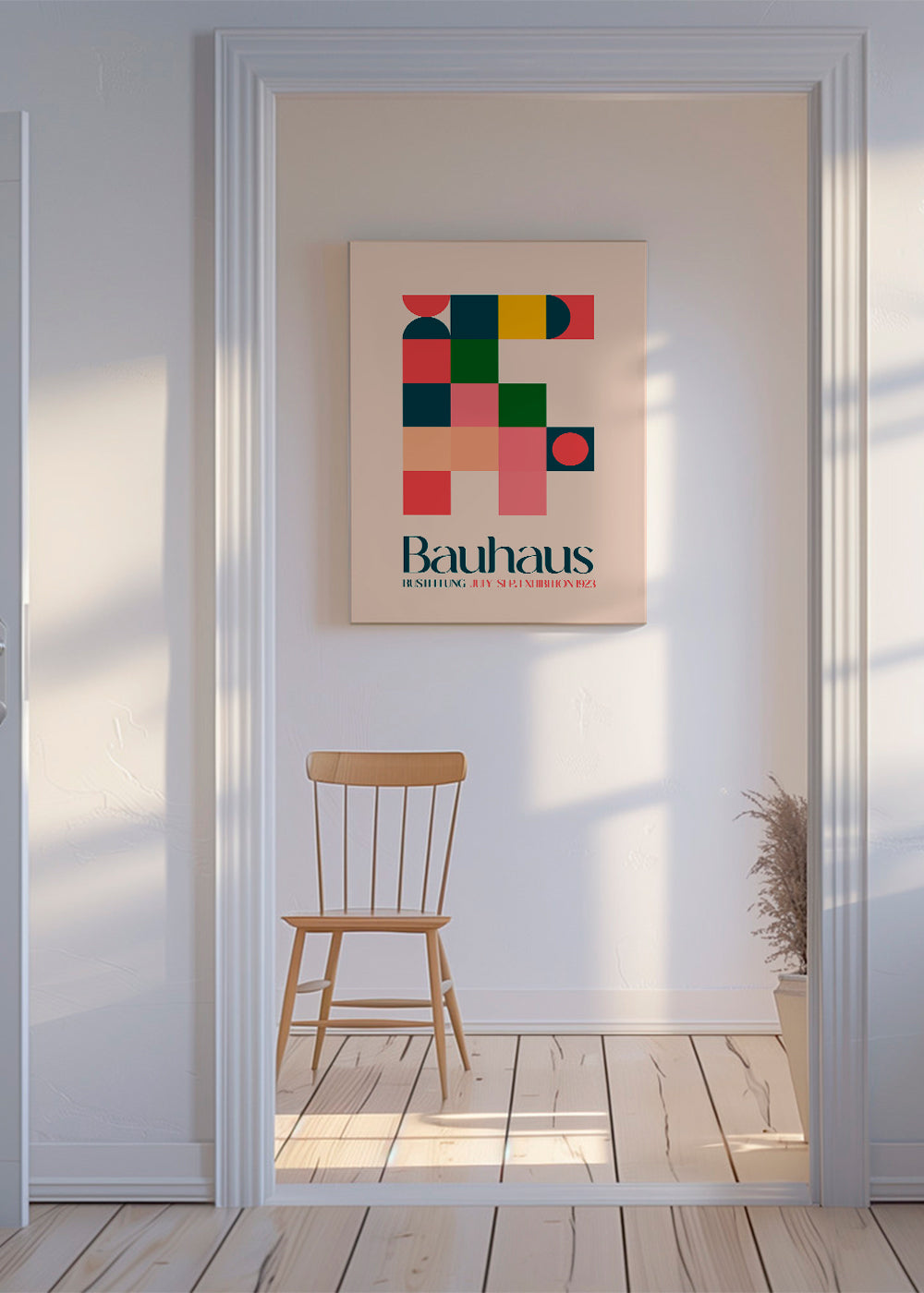 Vintage plakat Bauhaus geometrisk 1923