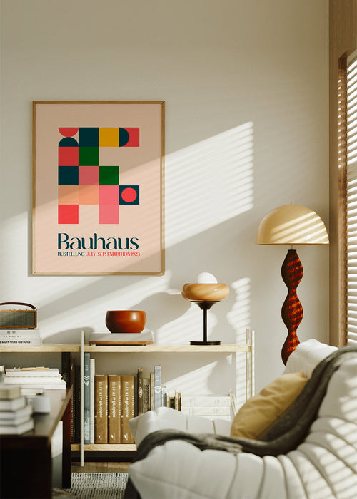 Vintage plakat Bauhaus geometrisk 1923