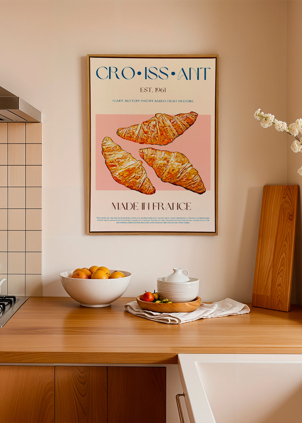 Køkkenkunst Croissant illustration