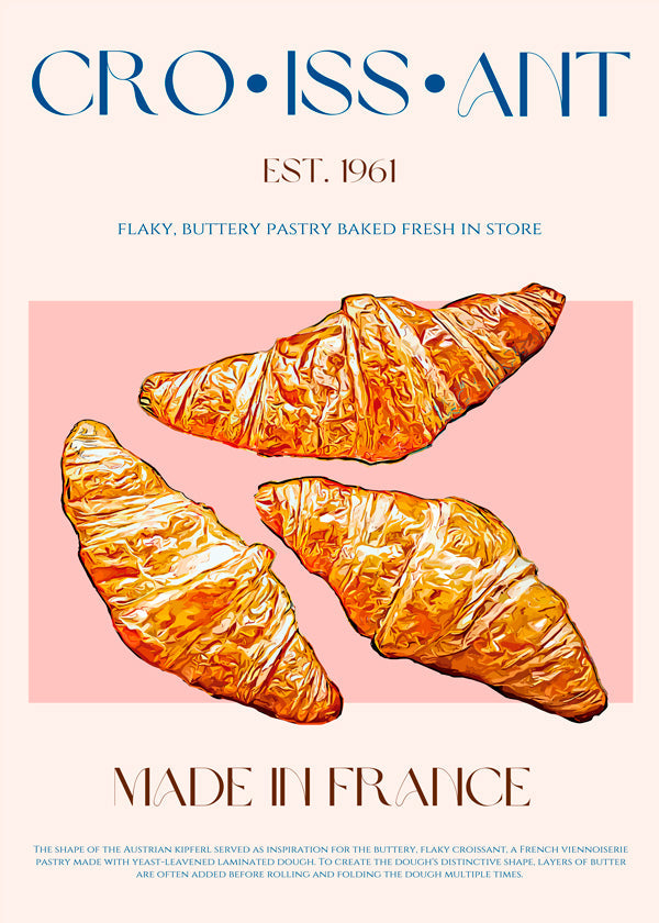 Køkkenkunst Croissant illustration