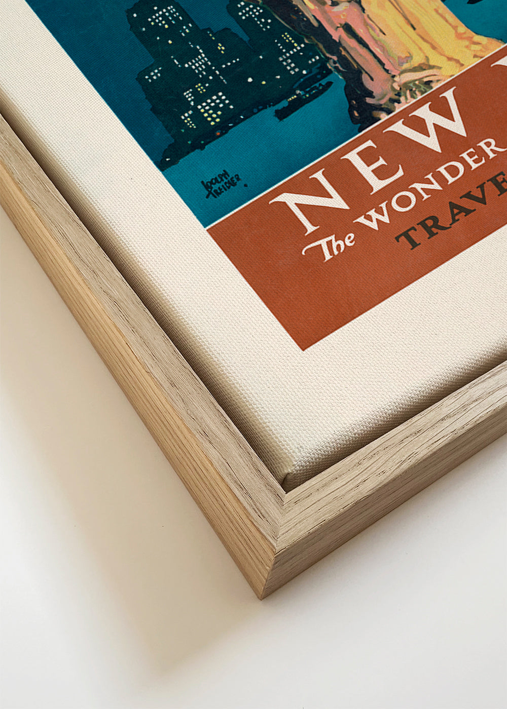 New York rejseplakat i vintage-stil