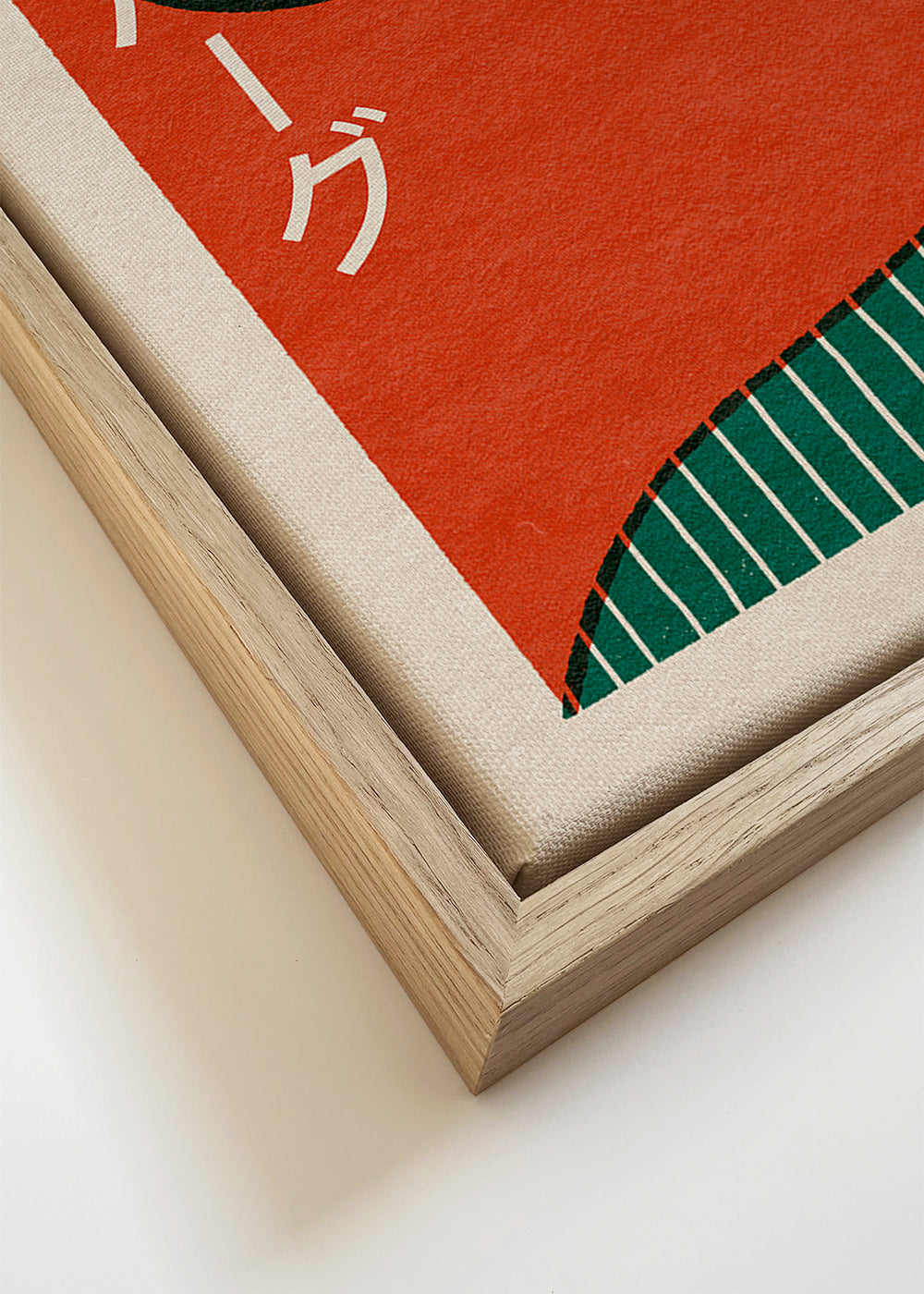 Illustration japansk-inspireret geometrisk ansigt