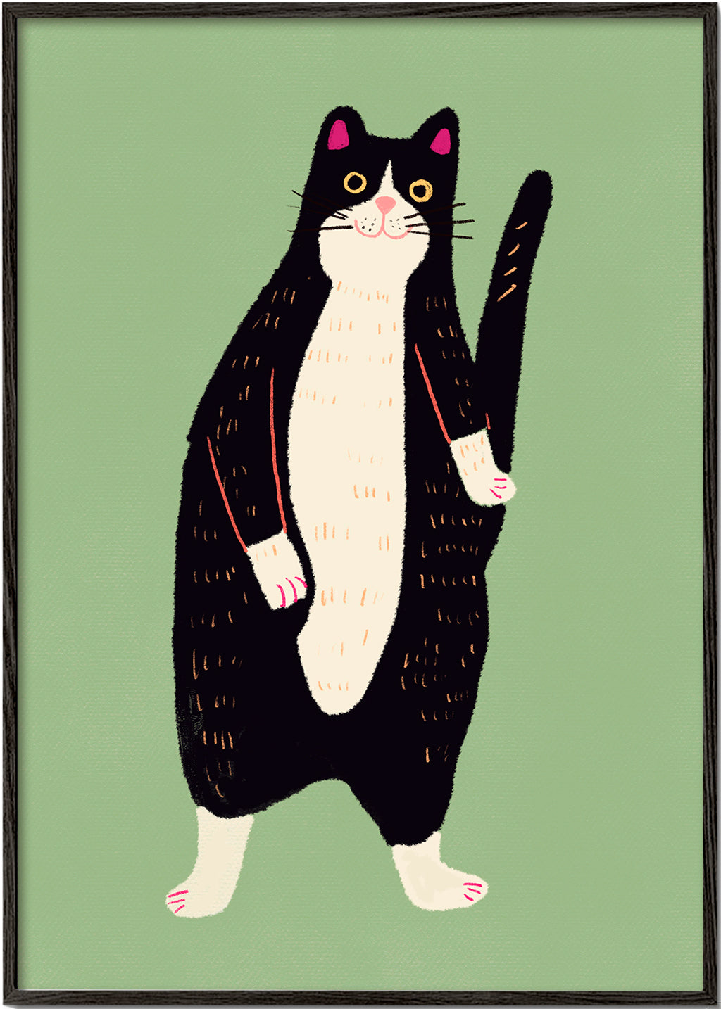 Kat illustration stående