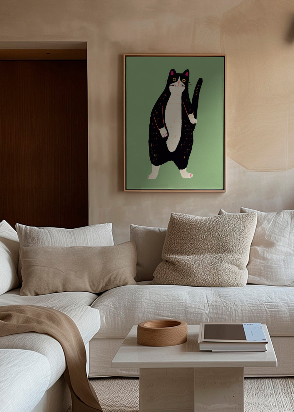 Kat illustration stående