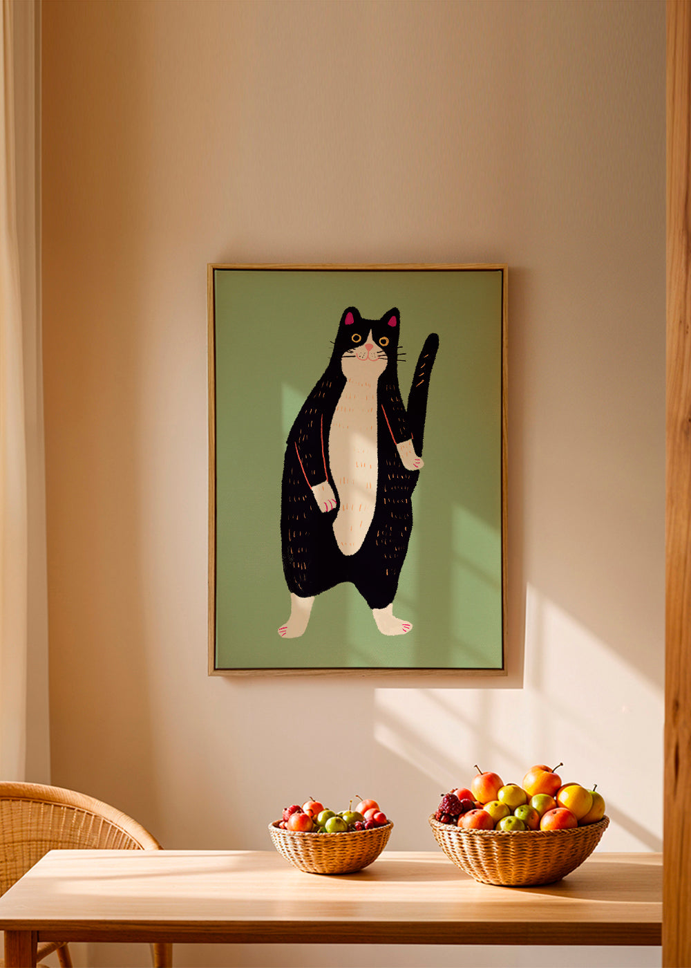 Kat illustration stående