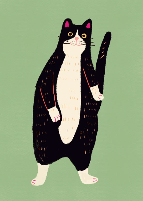 Kat illustration stående