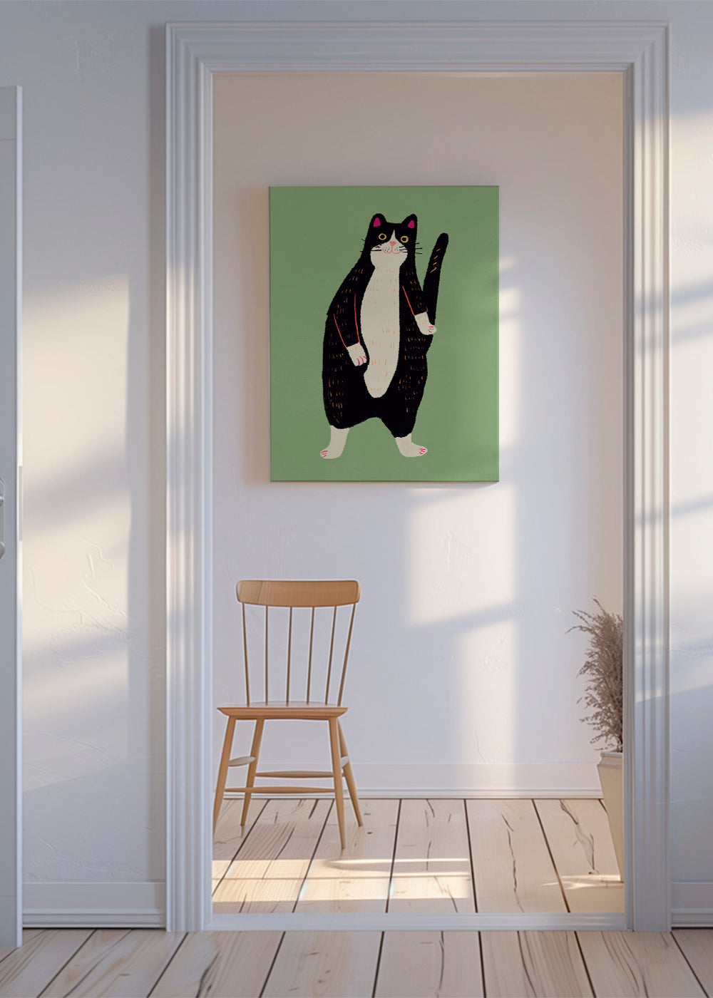 Kat illustration stående