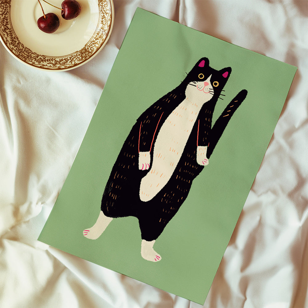 Kat illustration stående