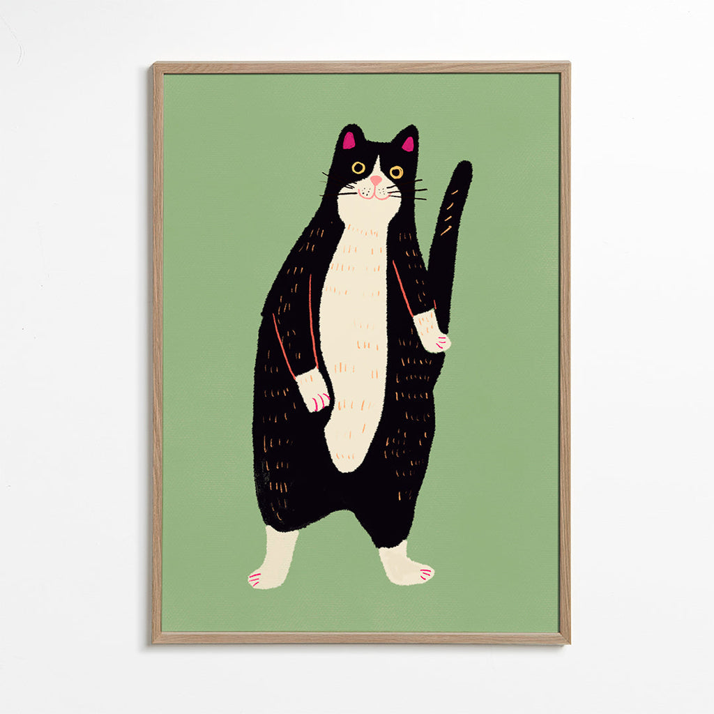 Kat illustration stående