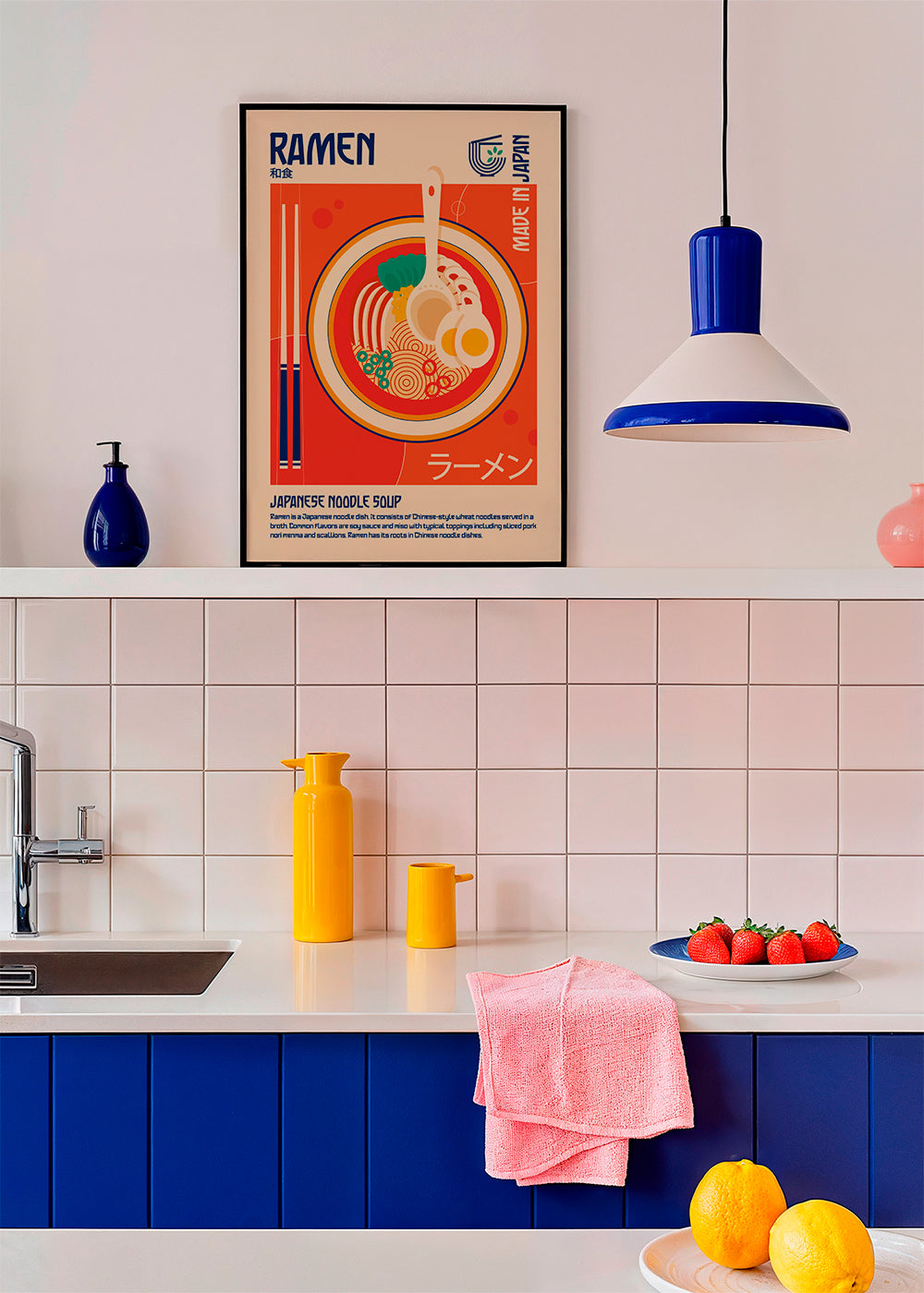 Køkkenkunst Ramen japansk plakat