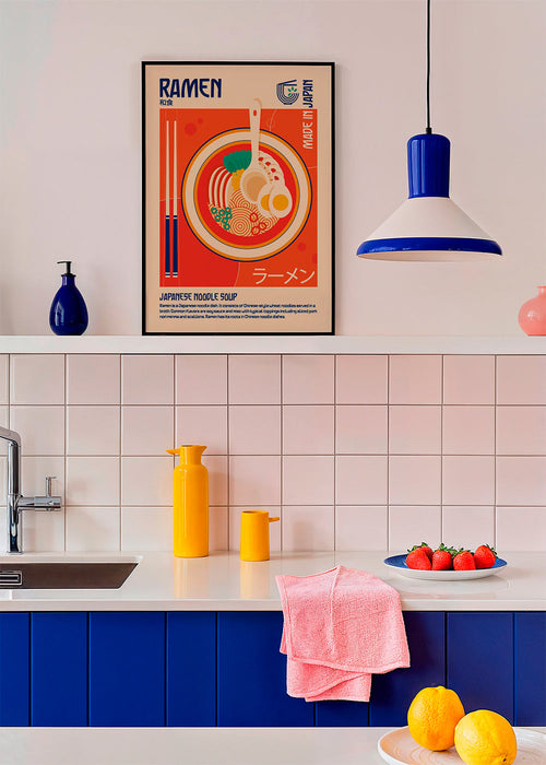 Køkkenkunst Ramen japansk plakat
