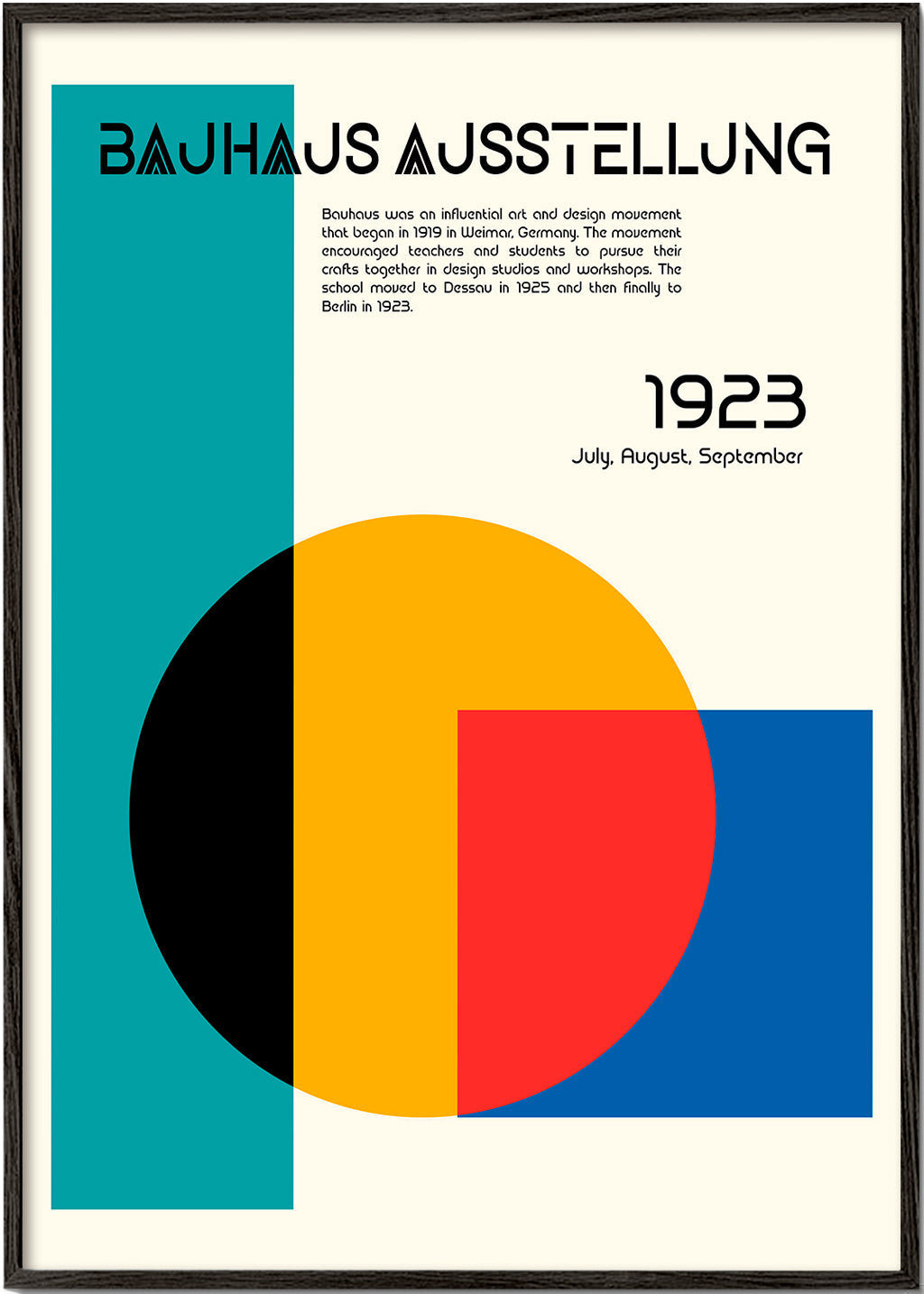 Bauhaus geometrisk plakat 1923