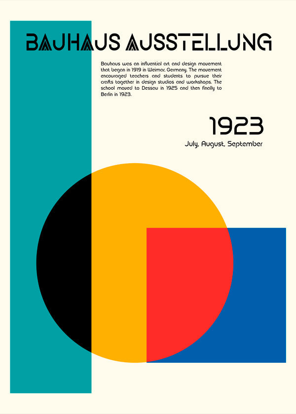 Bauhaus geometrisk plakat 1923