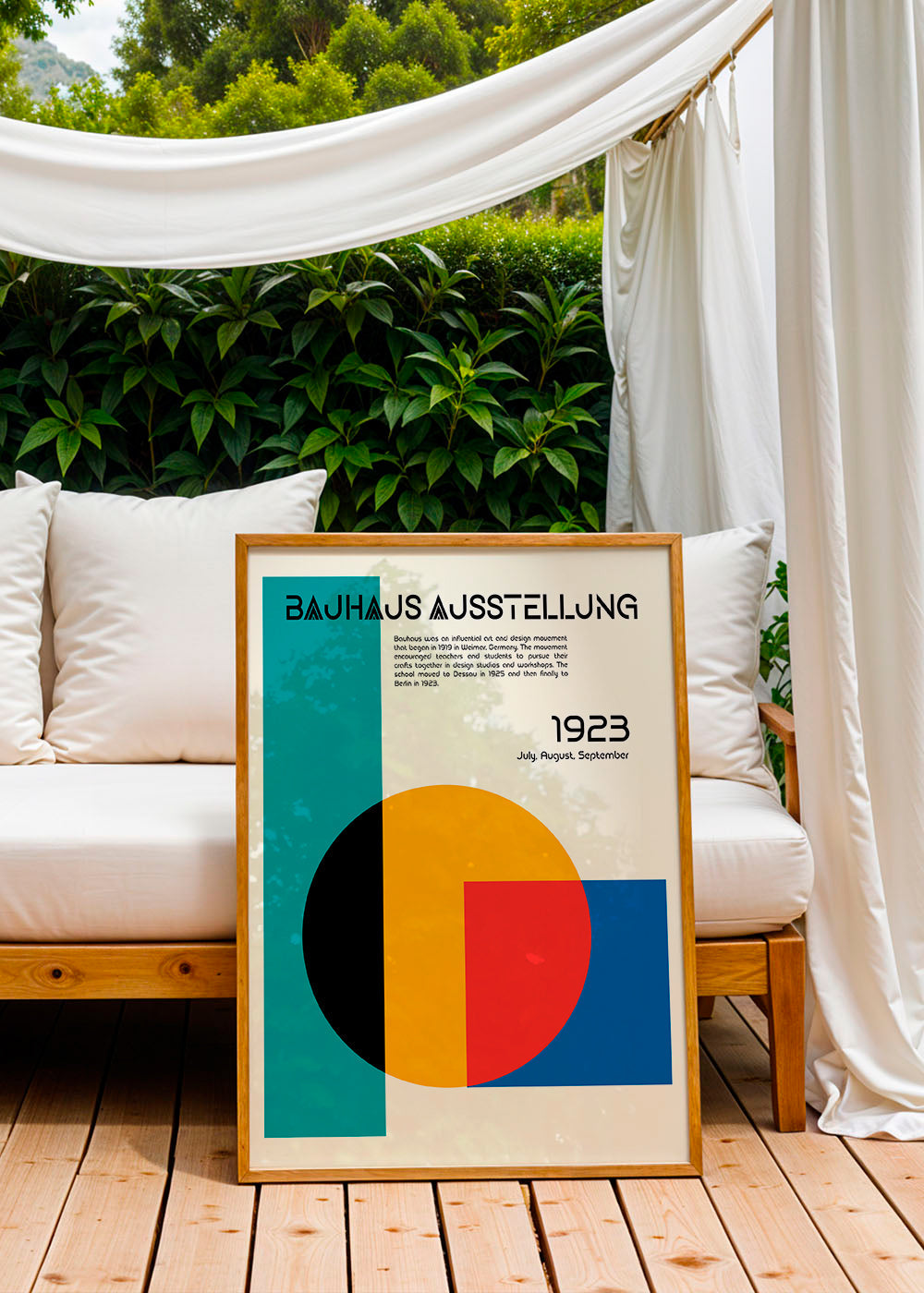 Bauhaus geometrisk plakat 1923