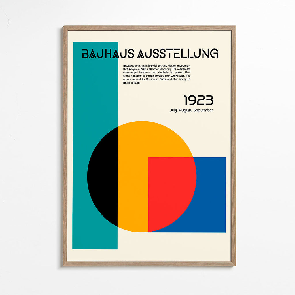 Bauhaus geometrisk plakat 1923