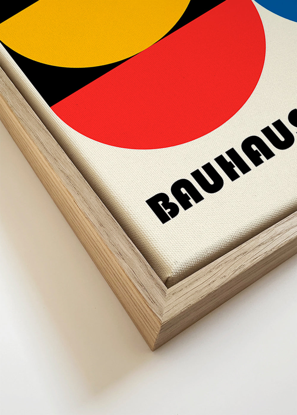 Geometrisk plakat Bauhaus 1923 primære former